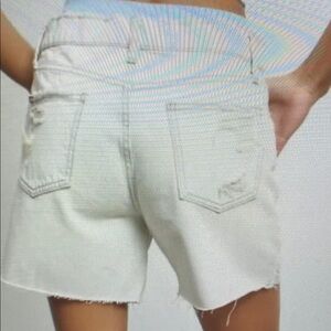 Women's White Denim Shorts